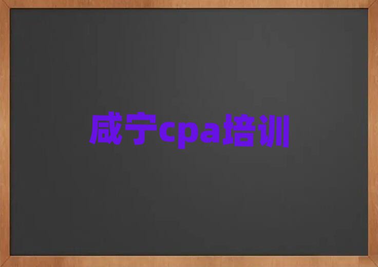 咸宁cpa学习培训