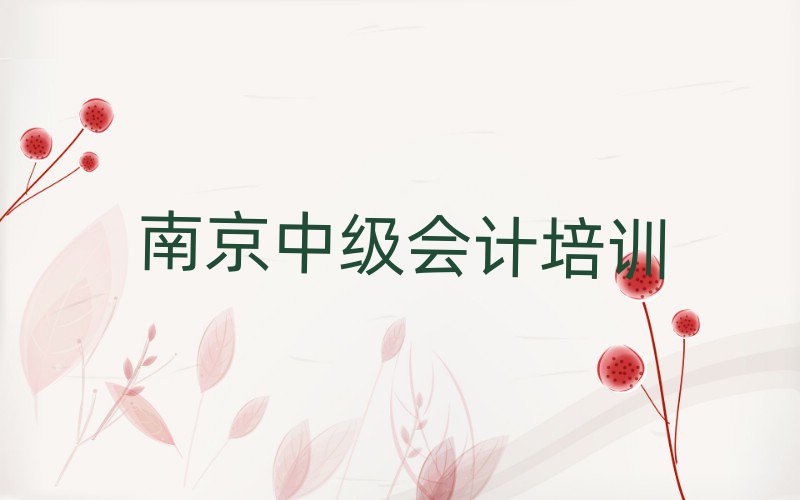 南京玄武区中级会计培训在什么地方进行