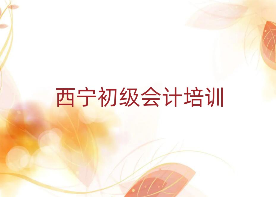 西宁城中区初级会计辅导机构有用吗?实力排名名单
