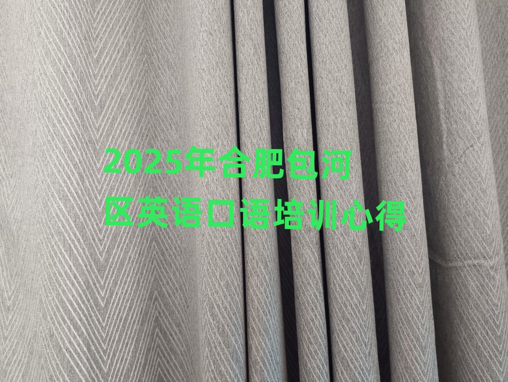 2025年合肥包河区英语口语培训心得