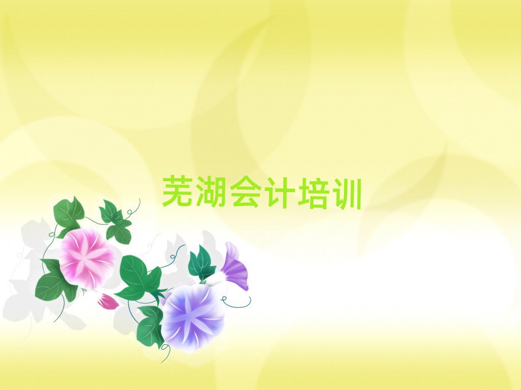 2025年芜湖三山区会计培训学校