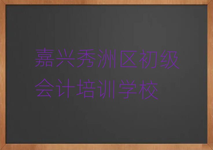 嘉兴秀洲区在哪学初级会计名单榜首精选出炉