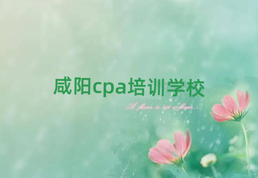 咸阳哪里学cpa十大一览汇总本地甄选的