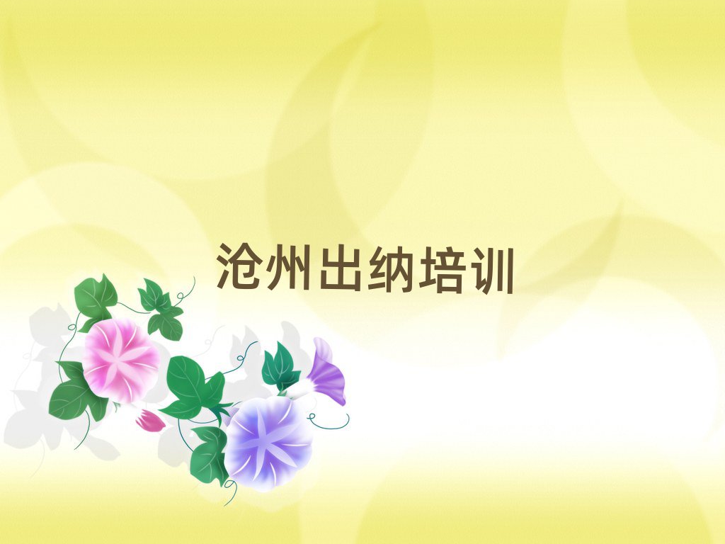 2025沧州哪有学出纳十大排行