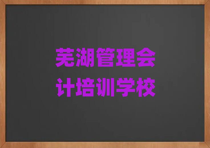 芜湖去哪学管理会计名单揭秘一览