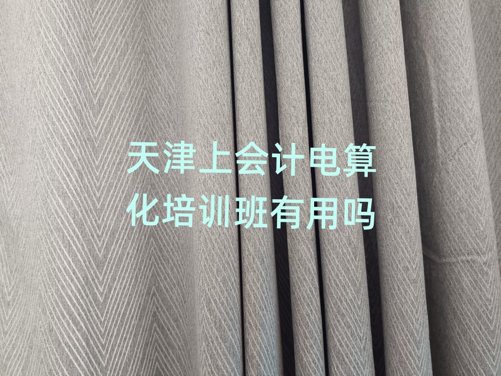 天津上会计电算化培训班有用吗