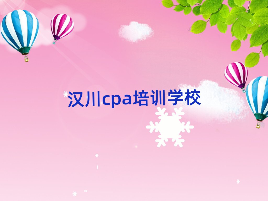 汉川哪个学校学cpa好名单