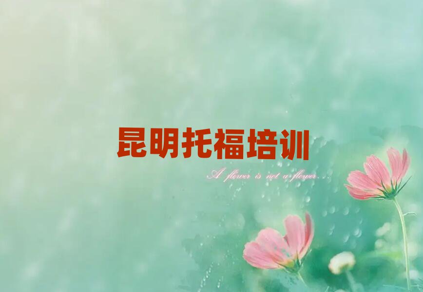 昆明晋宁区托福班培训学费多少