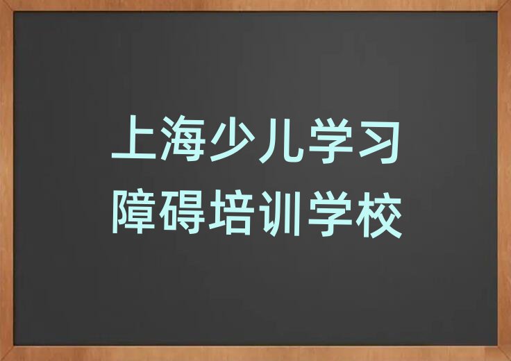 上海少儿学习障碍培训班