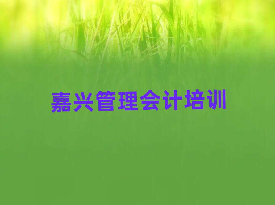 嘉兴南湖区比较出名的管理会计培训学校有哪些