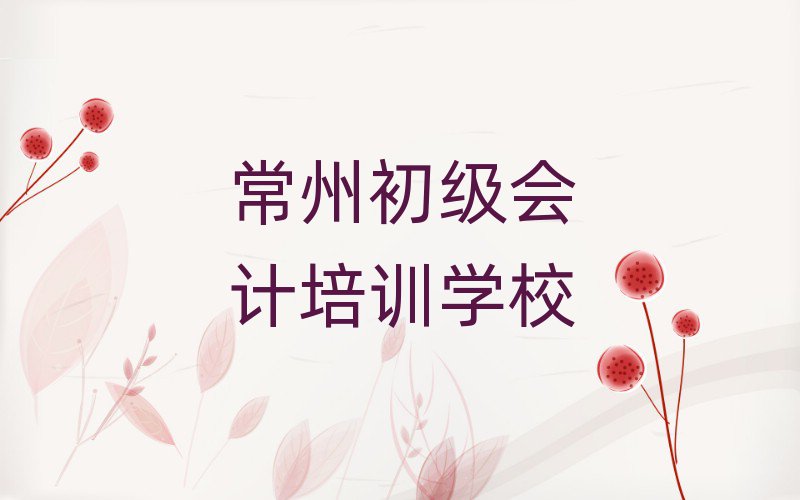 2025年常州金坛区初级会计教育培训靠前的机构排名一览表
