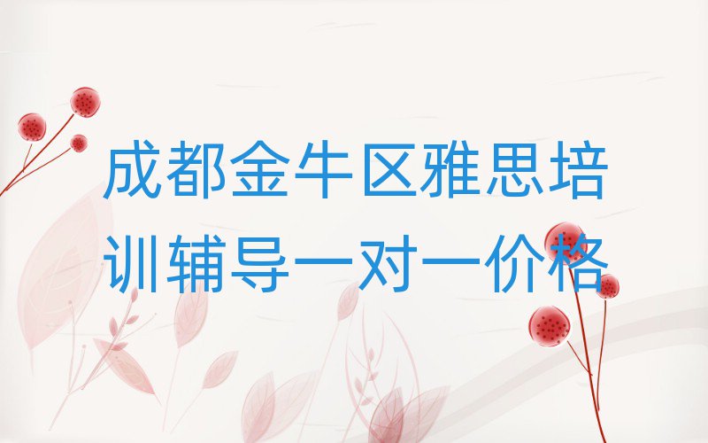 成都金牛区雅思培训辅导一对一价格