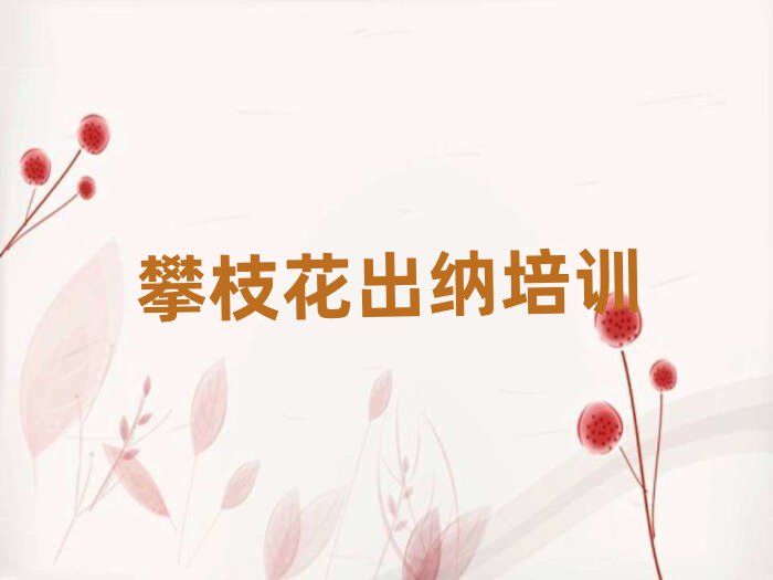 攀枝花出纳网络学习十大名单排名甄选