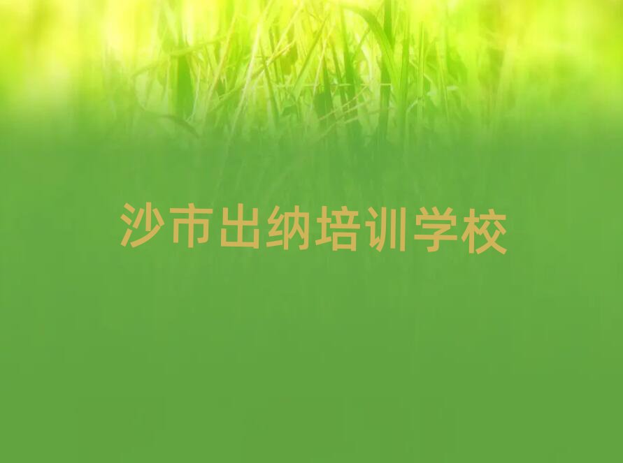 沙市学出纳哪个学校好十大正规排行