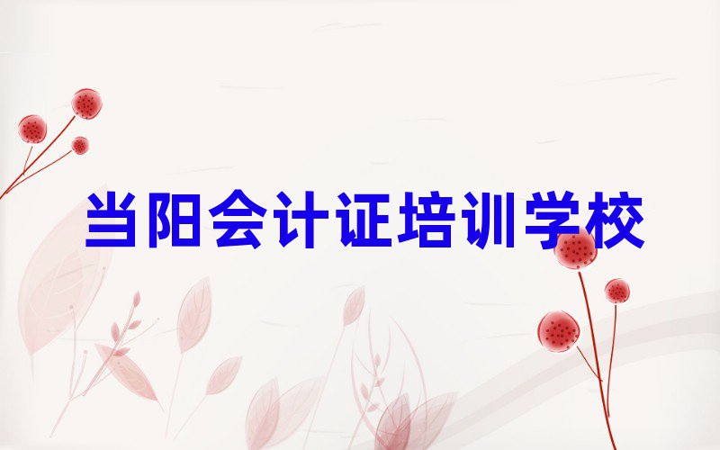 2025年当阳鹰手营子矿区会计证培训中心优惠活动推荐一览