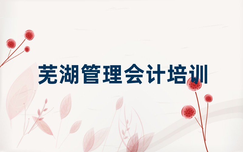 5月芜湖管理会计培训学校哪家强名单一览