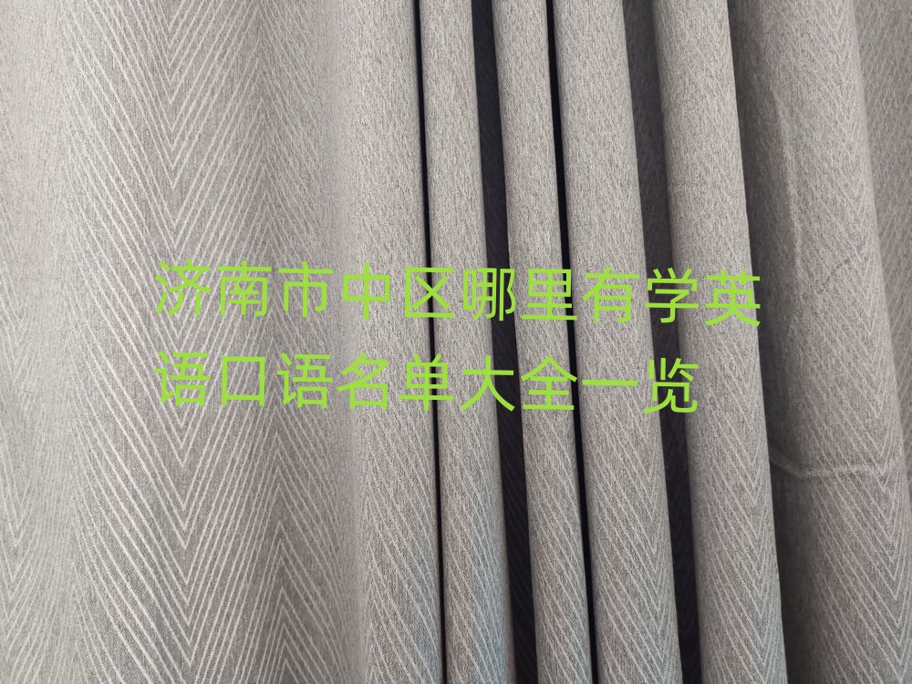 济南市中区哪里有学英语口语名单大全一览