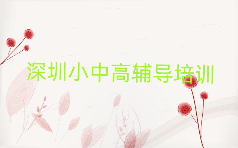 深圳学高考补习好的学校十大名单排名甄选