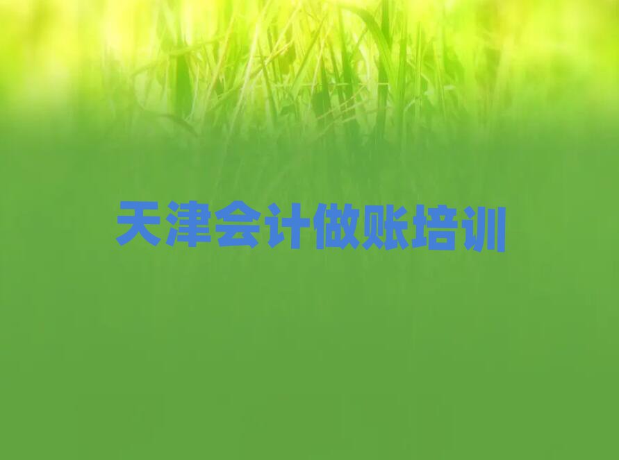 2025年天津和平区会计做账培训有学校推荐一览
