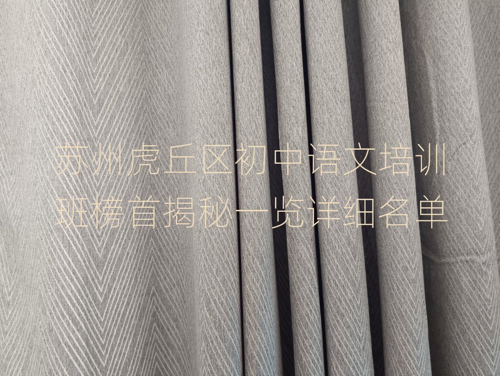 苏州虎丘区初中语文培训班榜首揭秘一览详细名单