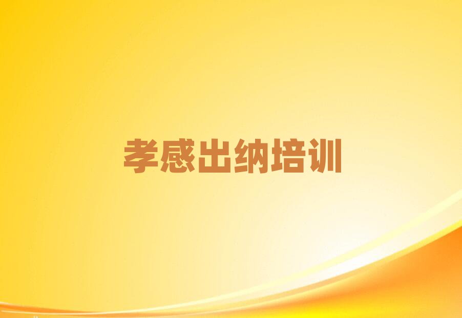 5月孝感孝南区出纳培训学校在哪找