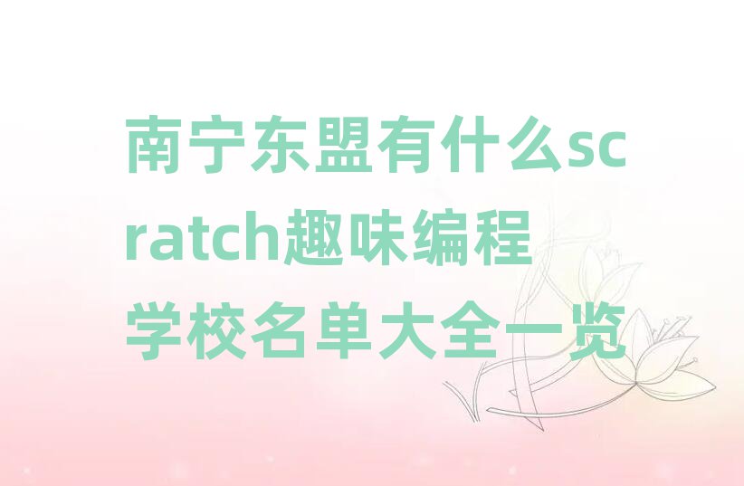ʲôscratchȤζѧУȫһ