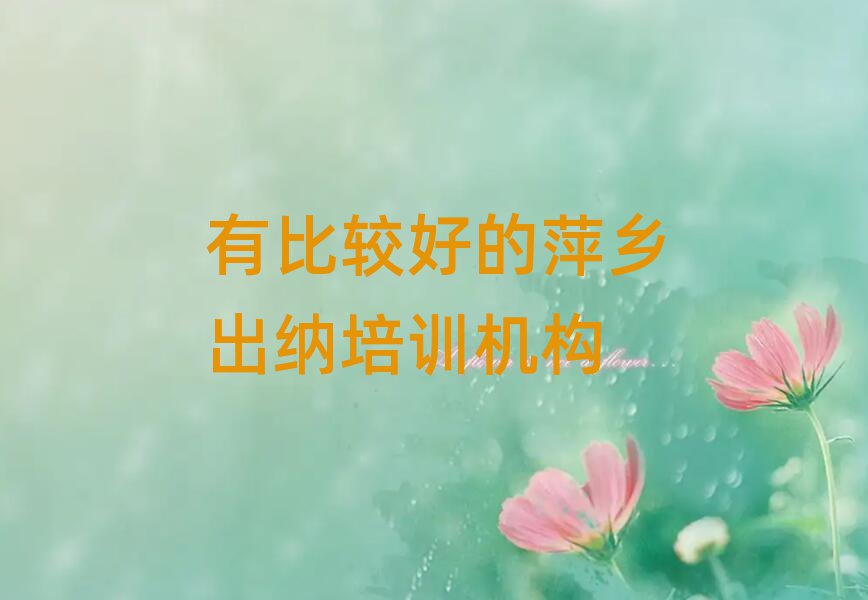 有比较好的萍乡出纳培训机构