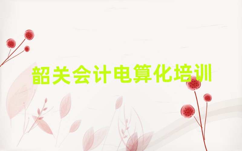 6月韶关浈江区多少钱会计电算化培训班要