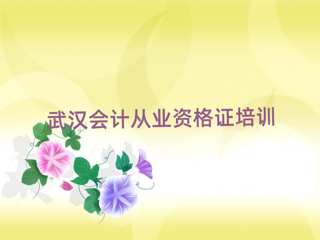 6月武汉江岸区会计从业资格证选哪个会计从业资格证培训班好排名